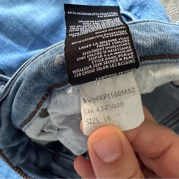 KUT from the Kloth Rachael Mom Jeans Raw Hem Retro Size 16 High Rise Button Fly - Picture 8 of 15